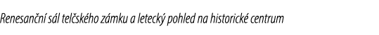 Renesan n s l tel sk ho z mku a leteck  pohled na historick  centrum