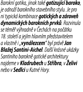 Barokn gotika, jinak tak  gotizuj c  baroko, je odno   barokn ho stavebn ho stylu. Je pro ni typick  kombinace gotic...
