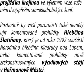 proj  ku krajinou ve v letn m voze ta e n m dvojsp e  m starokladrubsk ch kon . Rozhodn  by va   pozornosti tak  nem...