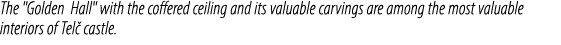 The \“Golden Hall\" with the coffered ceiling and its valuable carvings are among the most valuable interiors of Tel ...