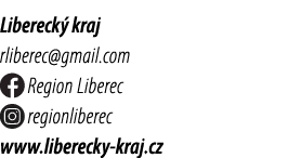 Libereck kraj rliberec@gmail.com ￼ Region Liberec ￼ regionliberec www.liberecky kraj.cz