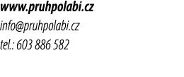 www.pruhpolabi.cz info@pruhpolabi.cz tel.: 603 886 582