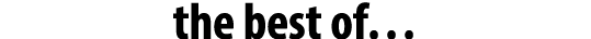 the best of…