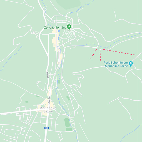 Lázeňství - Mariánské Lázně, zdroj: Mapy Google