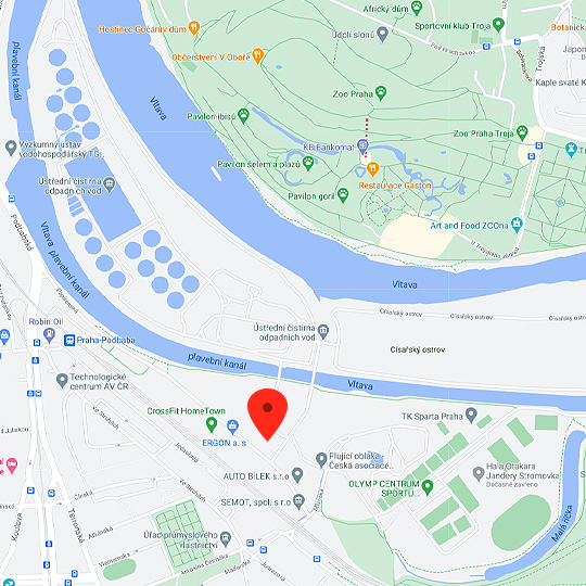 Praha - stará čistírna odpadních vod, zdroj: Mapy Google
